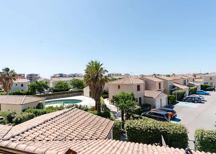 Apartamento T3 Climatisé à Narbonne-plage, Piscine, Proche Mer, 4 Couchages, Animaux Acceptés - Fr-1-409-2 *